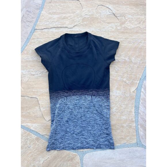 Lululemon Run Swiftly Tech 6 Black Grey Ombre ES - Picture 1 of 4